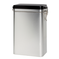 Rectangular tin 500 g with clip closure