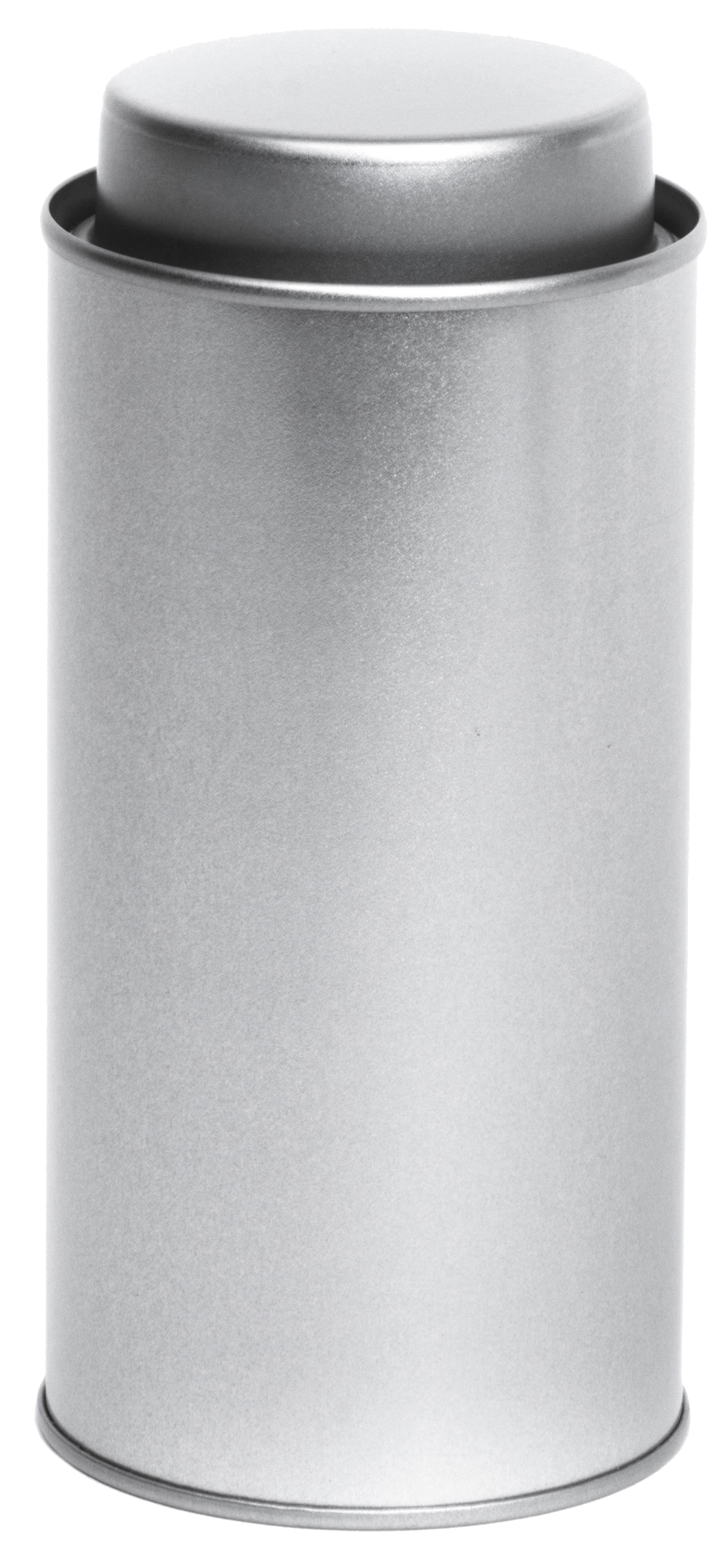 Stackable tin with push-in lid