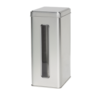 Rectangular tin 500 g with window