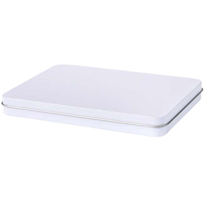 Rectangular tin A5 with hinged lid