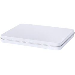 Rectangular tin A5 with hinged lid