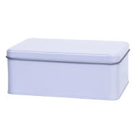 Rectangular biscuit tin with slip lid