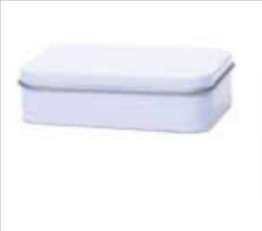 Pill box with slip lid, large