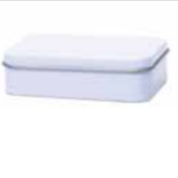 Pill box with slip lid, large