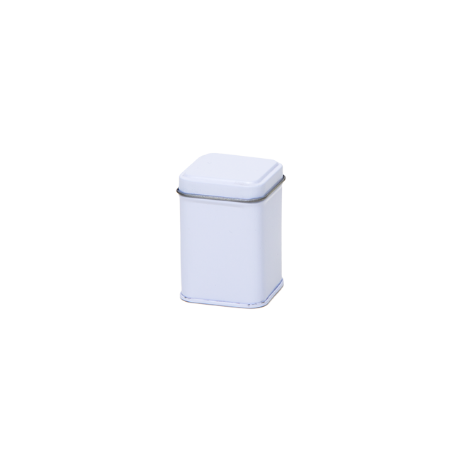 25 g square tin with hinged lid