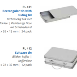 Suitcase tin