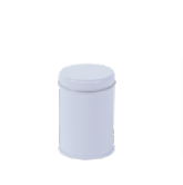 Round spice tin with inner lid, small