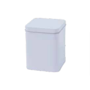 200 g square tin with hinged lid