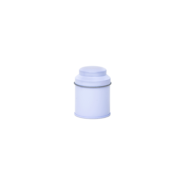 Round tin with domed lid, small