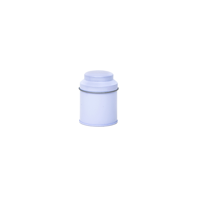 Round tin with domed lid, small