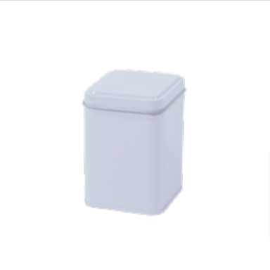 50 g square tin with slip lid