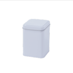 50 g square tin with slip lid