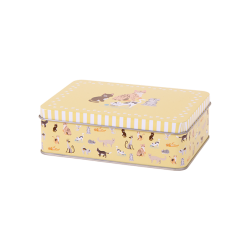 Rectangular tin with slip lid