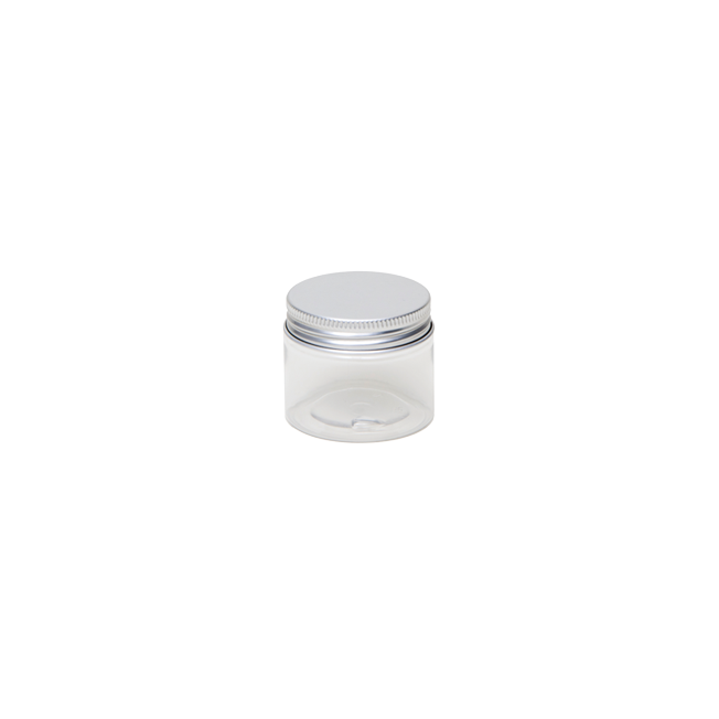 PET jar with aluminium screw lid, 50 ml