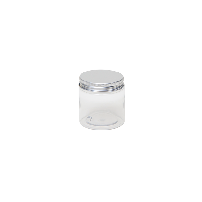 PET jar with aluminium screw lid, 100 ml