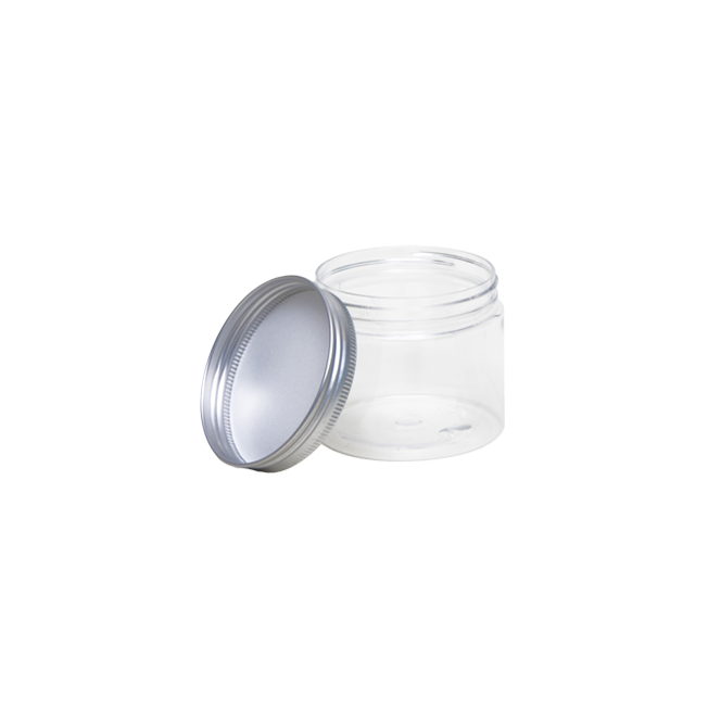 PET jar with aluminium screw lid, 150 ml