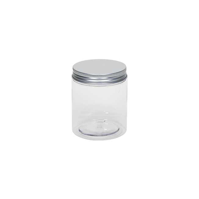 PET jar with aluminium screw lid, 250 ml