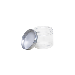 PET jar with aluminium screw lid, 90 ml