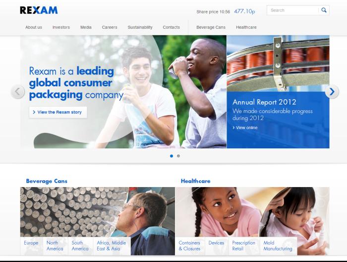 Launch of Rexams new fully responsive site