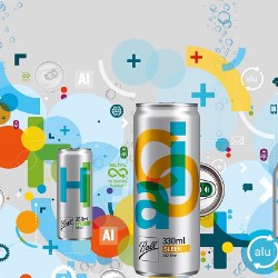 First flavored water to hit the Russian market, in striking Slim cans