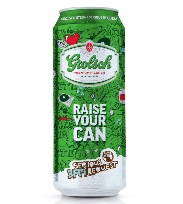 Rexam produces special edition Grolsch can for 3FM Serious Request charity event