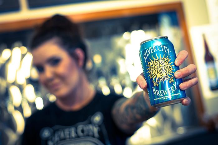 Silver City Brewerys Ziggy Zoggy summer lager available in Rexam 12oz. cans