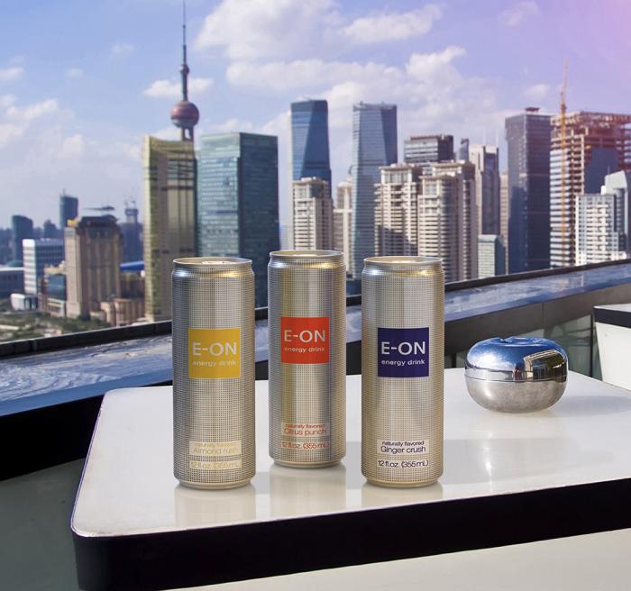 E-ON premium energy drink launches in Rexam 12oz Sleek cans