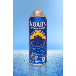 Noahs Spring Water brings re-sealable aluminum package to consumers with Rexams 24oz Cap Can