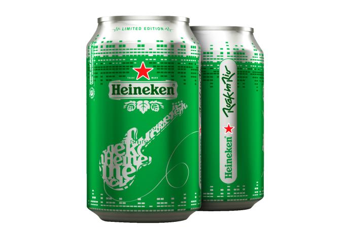 Heineken Rock Star limited cans by Rexam
