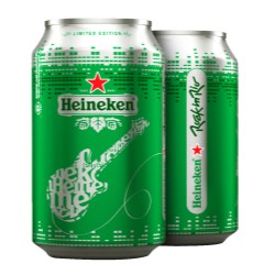 Heineken Rock Star limited cans by Rexam
