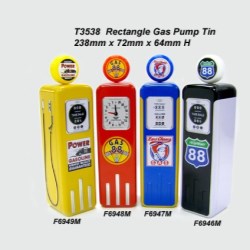 T3538 Rectangle Gas Pump Tin