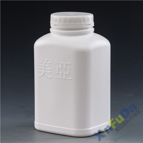 White PE Bottle Rectangular Shape E181