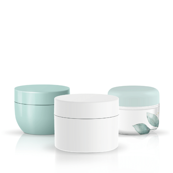 Double walled cream jars (incl. Refill)