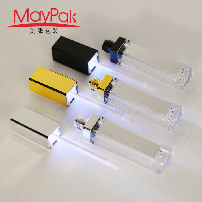7ml LED Light Lip Gloss Tube with Mirror