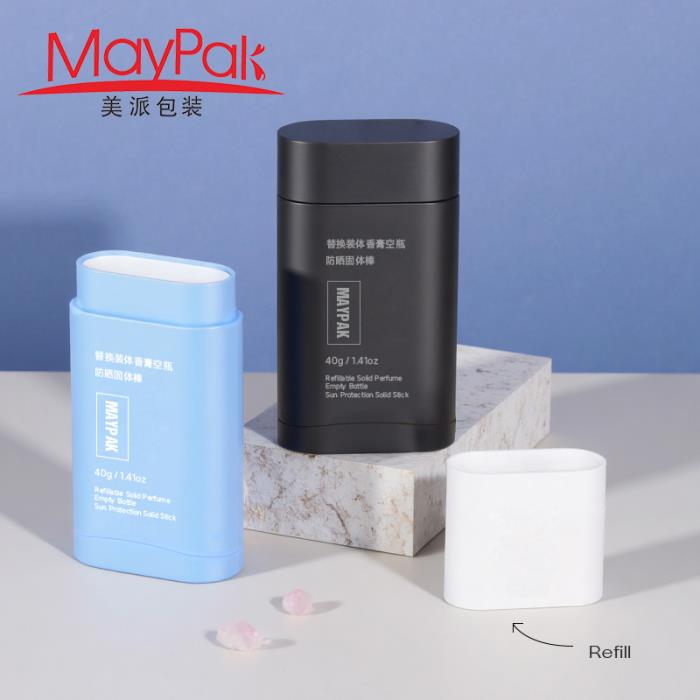 Oval Refillable Sunscreen Deodorant Stick (MP1236)