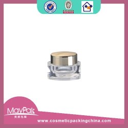 Plastic Gold Cream Jar