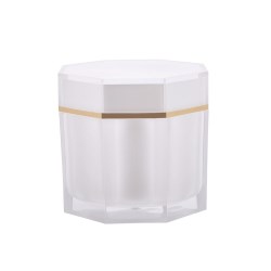 Plastic Octagon Cream Jar