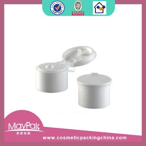 White cosmetic bottle cap