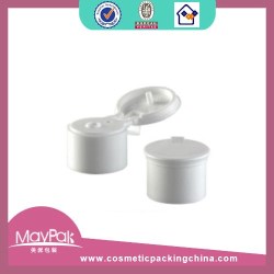 White cosmetic bottle cap