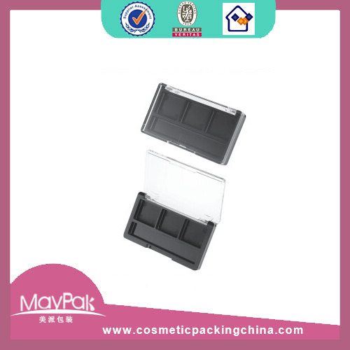 Cosmetic black eye shadow box