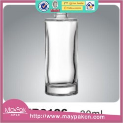 Clear perfume glass bottle