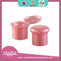 Cosmetic flip top cap