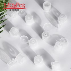 Custom Plastic PP Ribbed Screw Flip Top Bottle Caps (SM7209) 