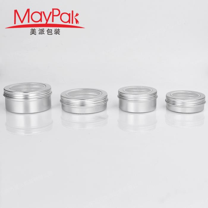 120ml Aluminium Jar with Window