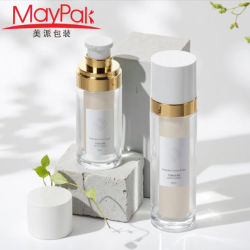 Refillable Glass Airless Bottle with Plastic Refill Inner Bottles (MP3155)