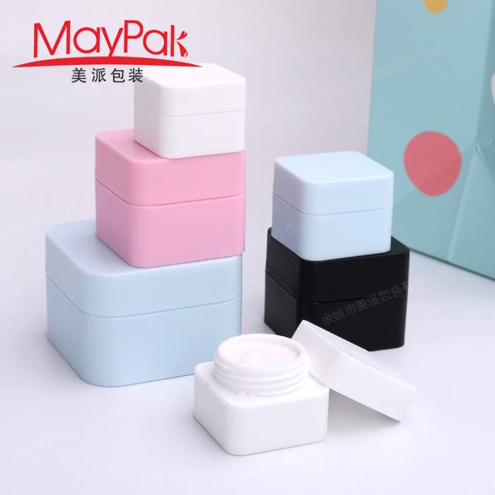 Recyclable Square Jars for Cosmetics and Skin Care
