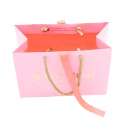 Factory-Luxury-Fashion-Outlet-OEM-Black-Gift-Paper-Bag-with-Silk-Ribbon-Handle-for-Woman