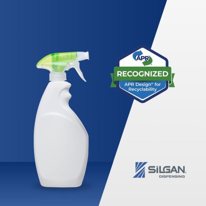 VersaPlast® Trigger Sprayer meets the highest criteria outlined in the APR Design® Guide for Plastics Recyclability
