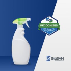 VersaPlast® Trigger Sprayer meets the highest criteria outlined in the APR Design® Guide for Plastics Recyclability