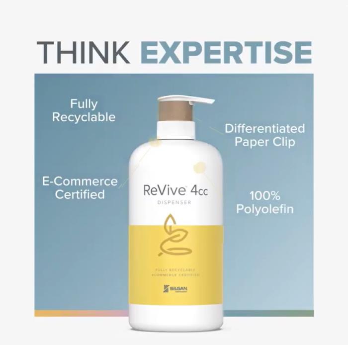 ReVive 4cc Dispenser: 100% Polyolefin With No Metal Springs